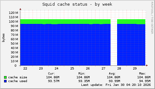 Squid cache status